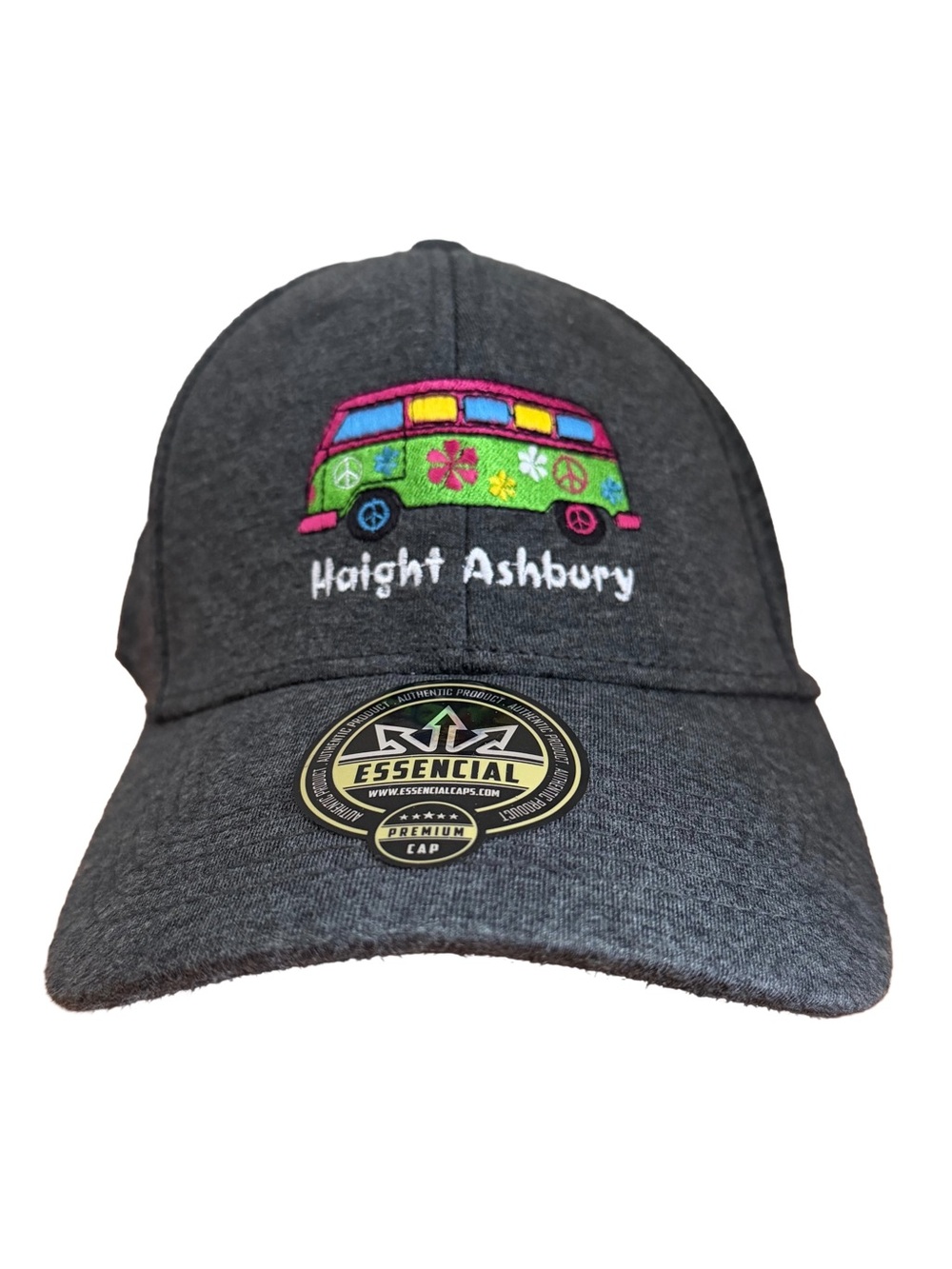 ESSENCIAL Dark Gray 'Haight Ashbury' Embroidered Cap - New With Tags